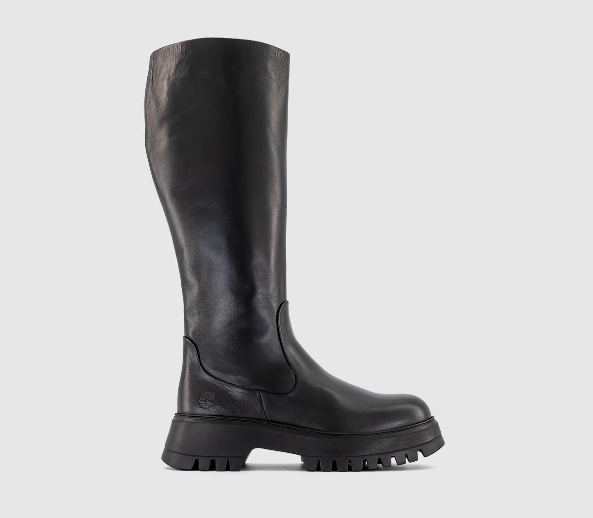 Timberland tall cheap black boots