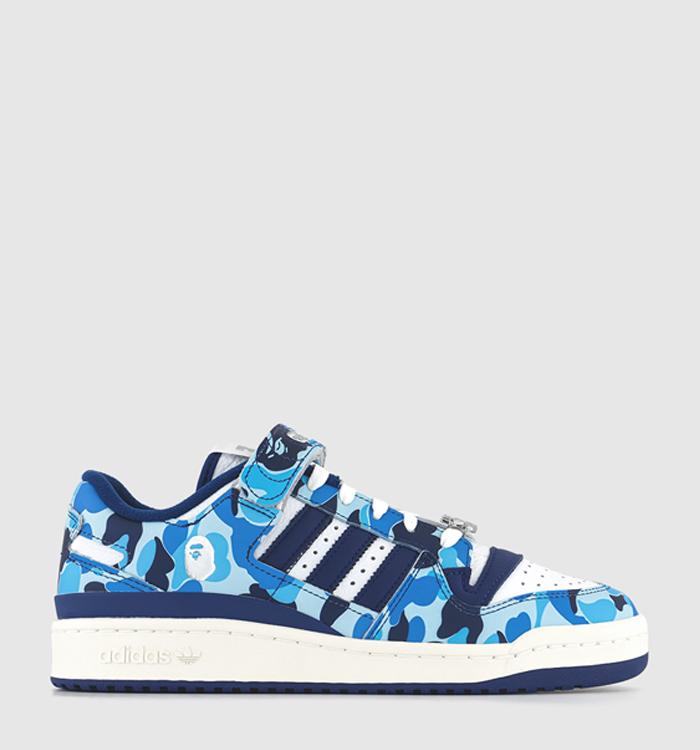 adidas Forum 84 Bape Low Trainers Blue Camo - Unisex Sports