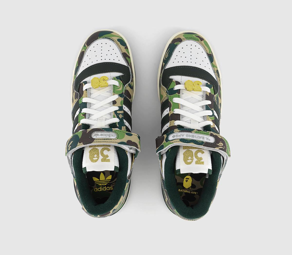 adidasForum 84 Bape Low TrainersGreen Camo