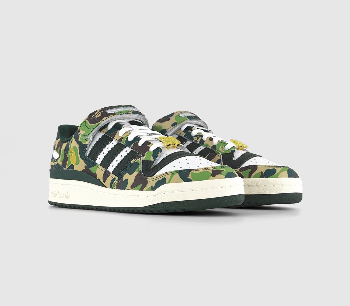adidasForum 84 Bape Low TrainersGreen Camo