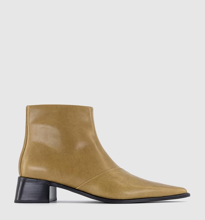 Atelier by Vagabond Samira Ankle Boots Amber Green