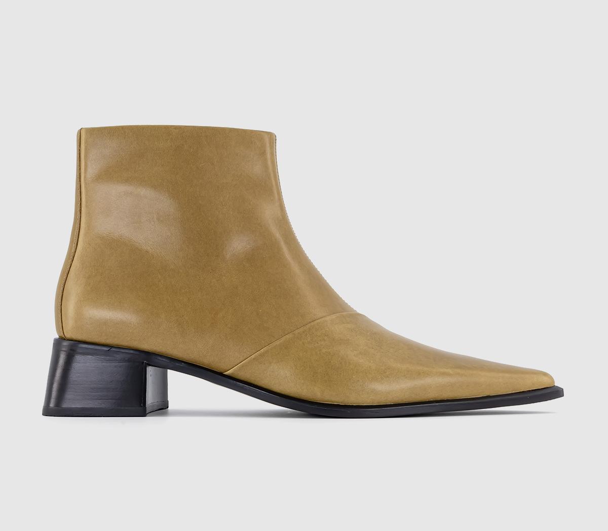Samira Ankle Boots Amber Green