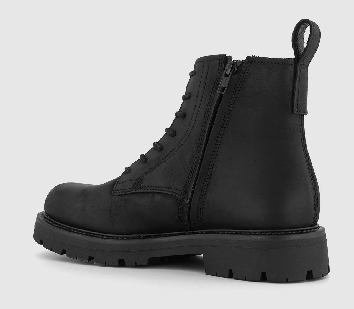 Vagabond Shoemakers Cameron Lace Up Boots Off Black - Men’s Boots