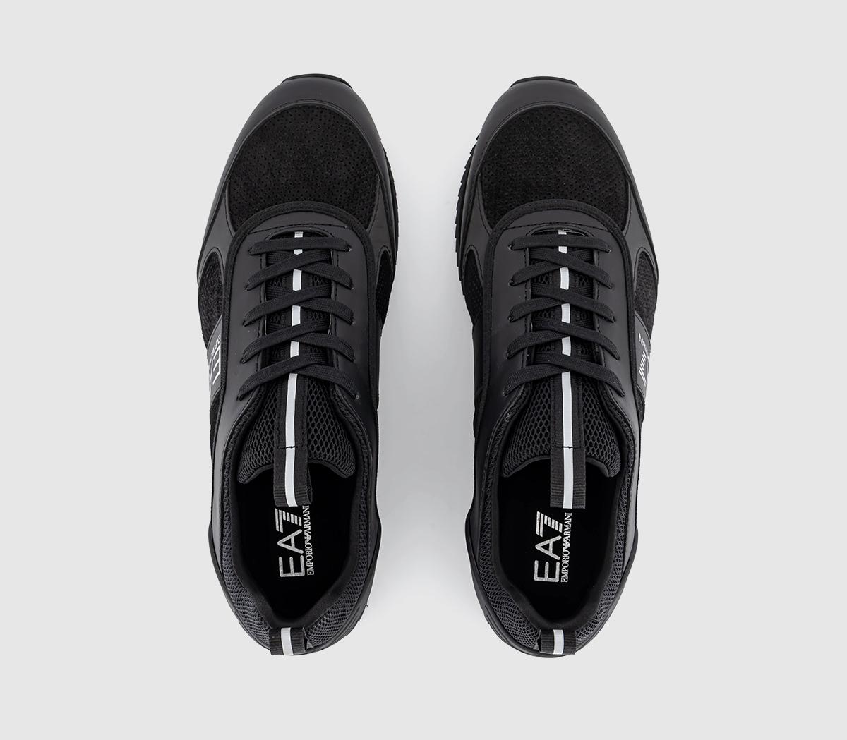 EA7Emporio Armani Black White SuedeTriple Black