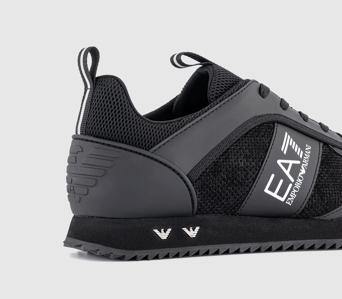EA7Emporio Armani Black White SuedeTriple Black