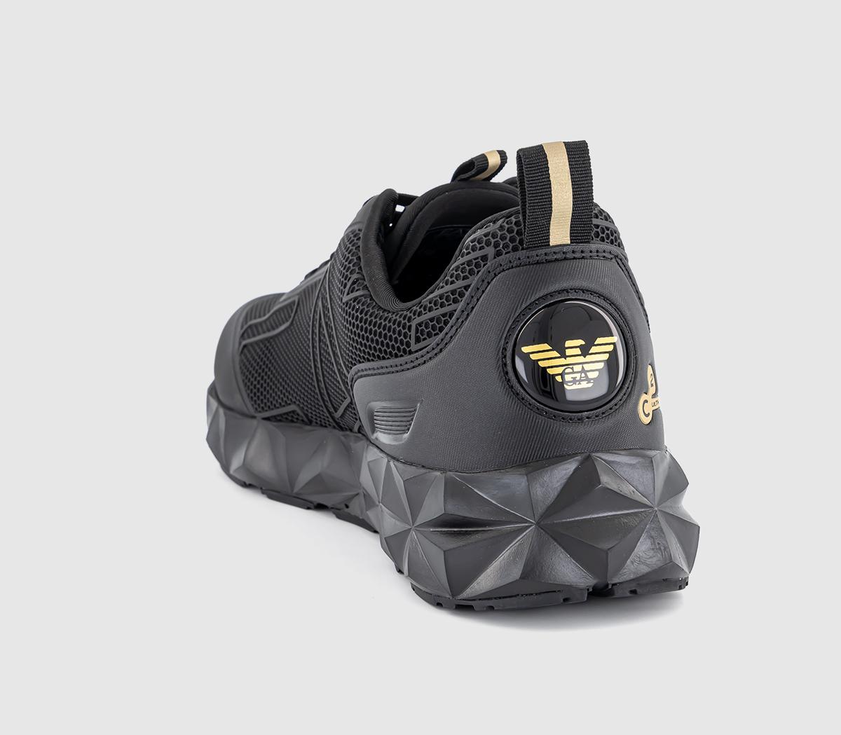 EA7 Emporio Armani Ultimate C2 Kombat Triple Black Gold Men's