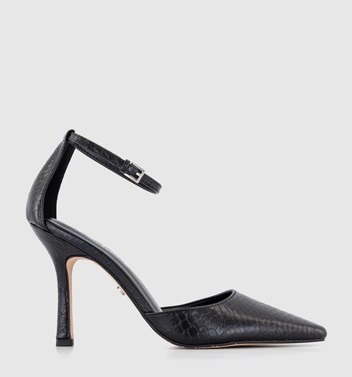 Black heels with strap hotsell closed toe