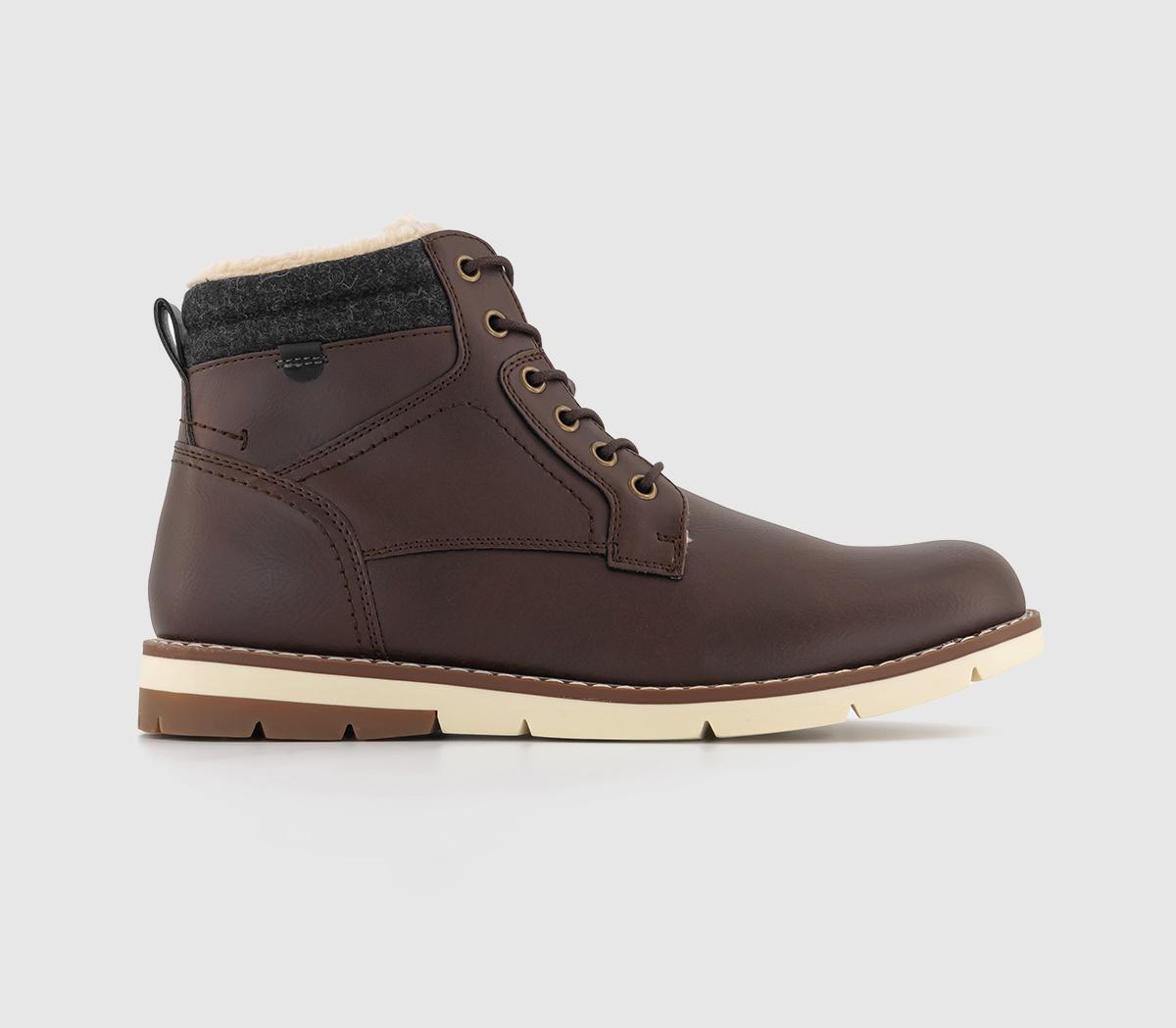 Bradwell Borg Lined Hybrid Boots Brown