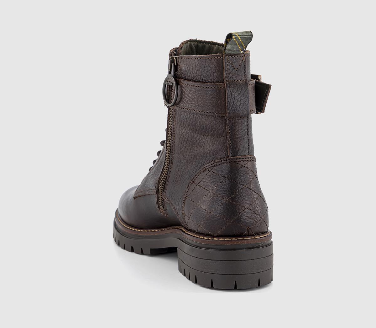BarbourHeidi Lace Up BootsDark Brown