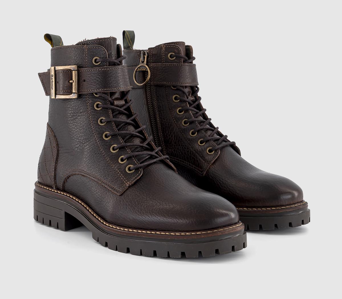 BarbourHeidi Lace Up BootsDark Brown