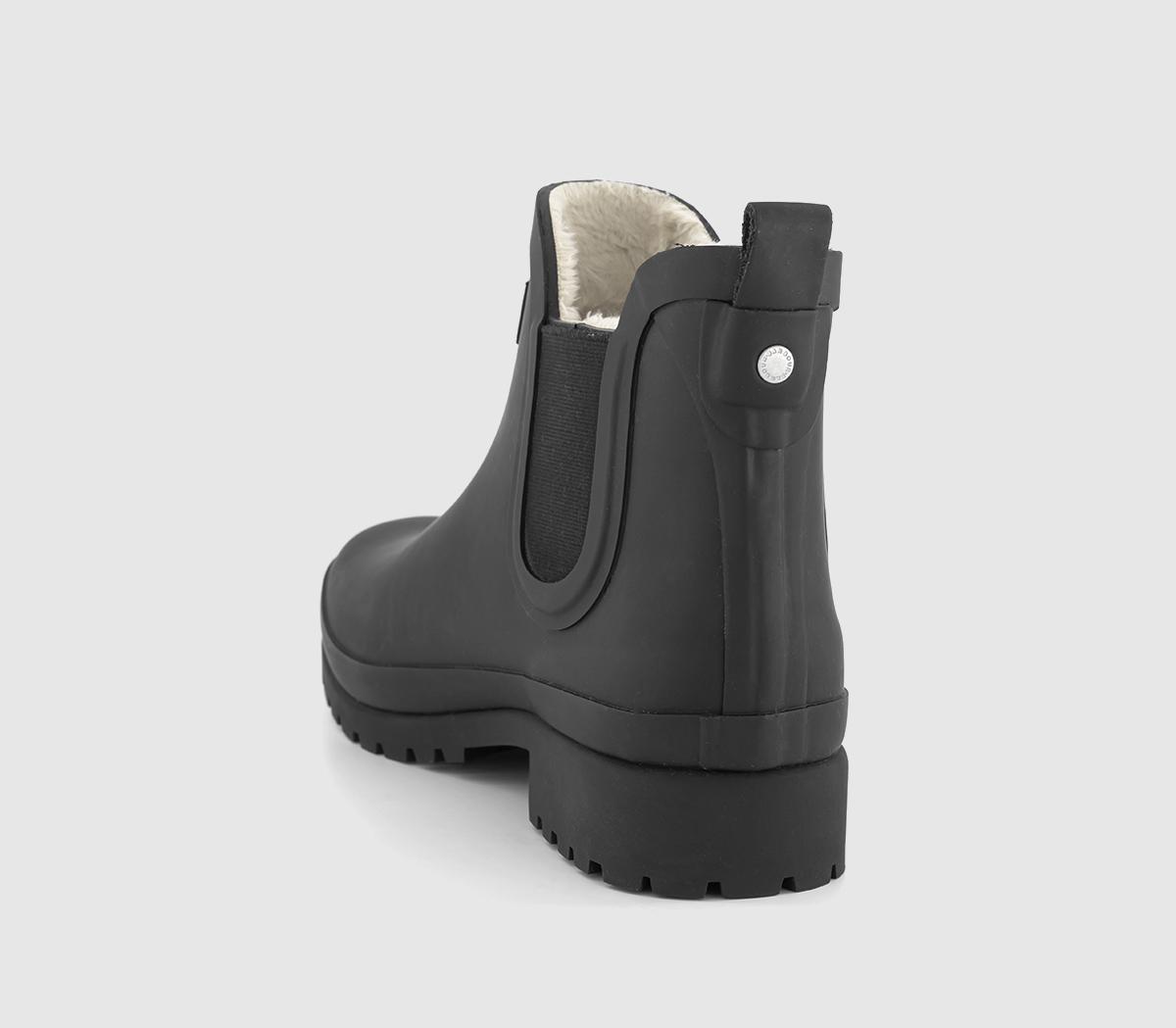 BarbourAubrey Fur Lined Welly Boots BarbourAubrey Fur Lined Welly Boots Black