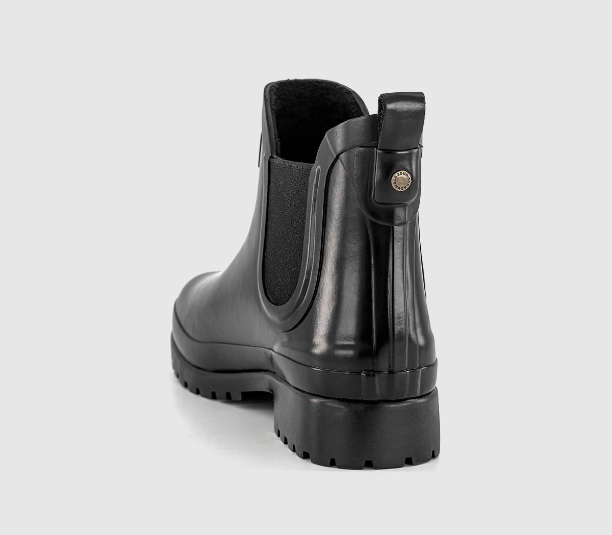 BarbourAubrey Fur Lined Welly BootsBlack Gloss