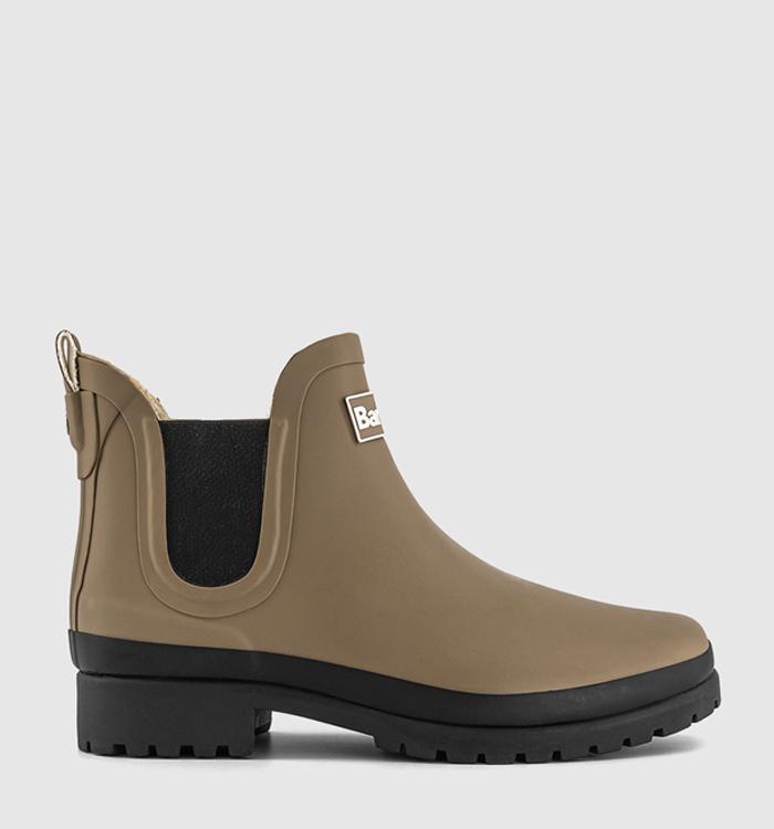 Barbour Aubrey Welly Boots Military Brown