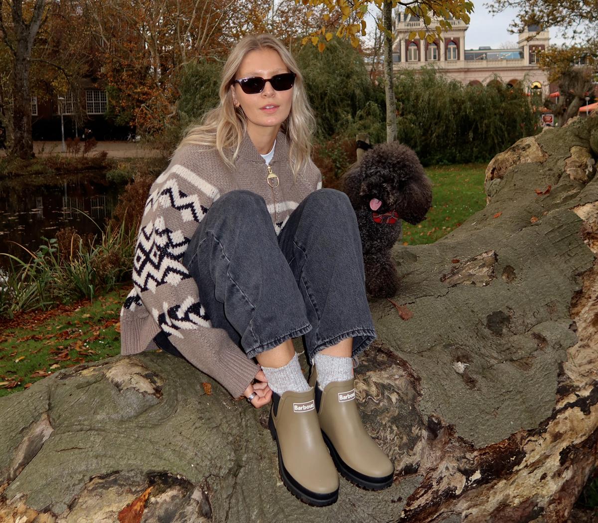 BarbourAubrey Welly BootsMilitary Brown