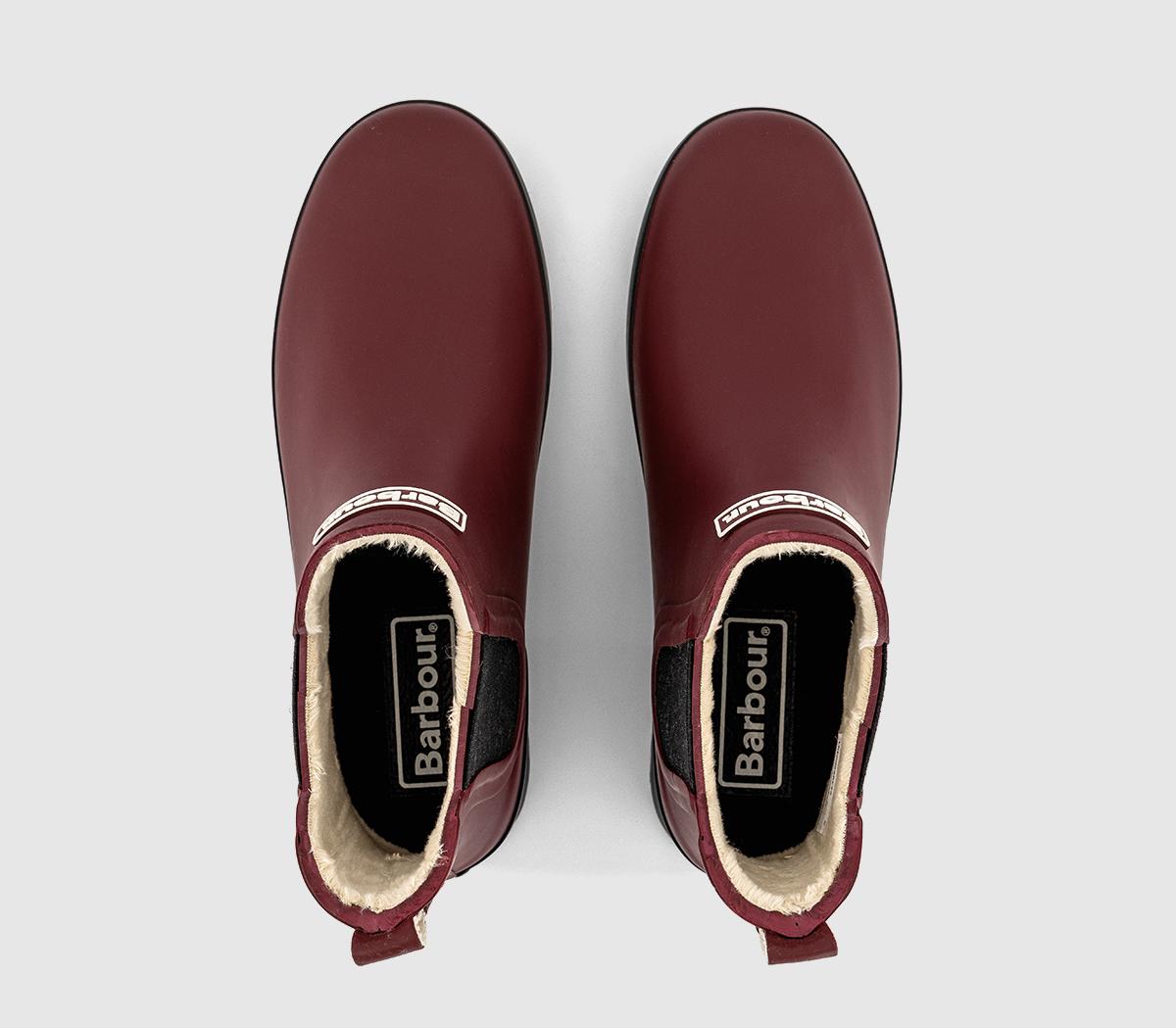 BarbourAubrey Fur Lined Welly BootsBurgundy