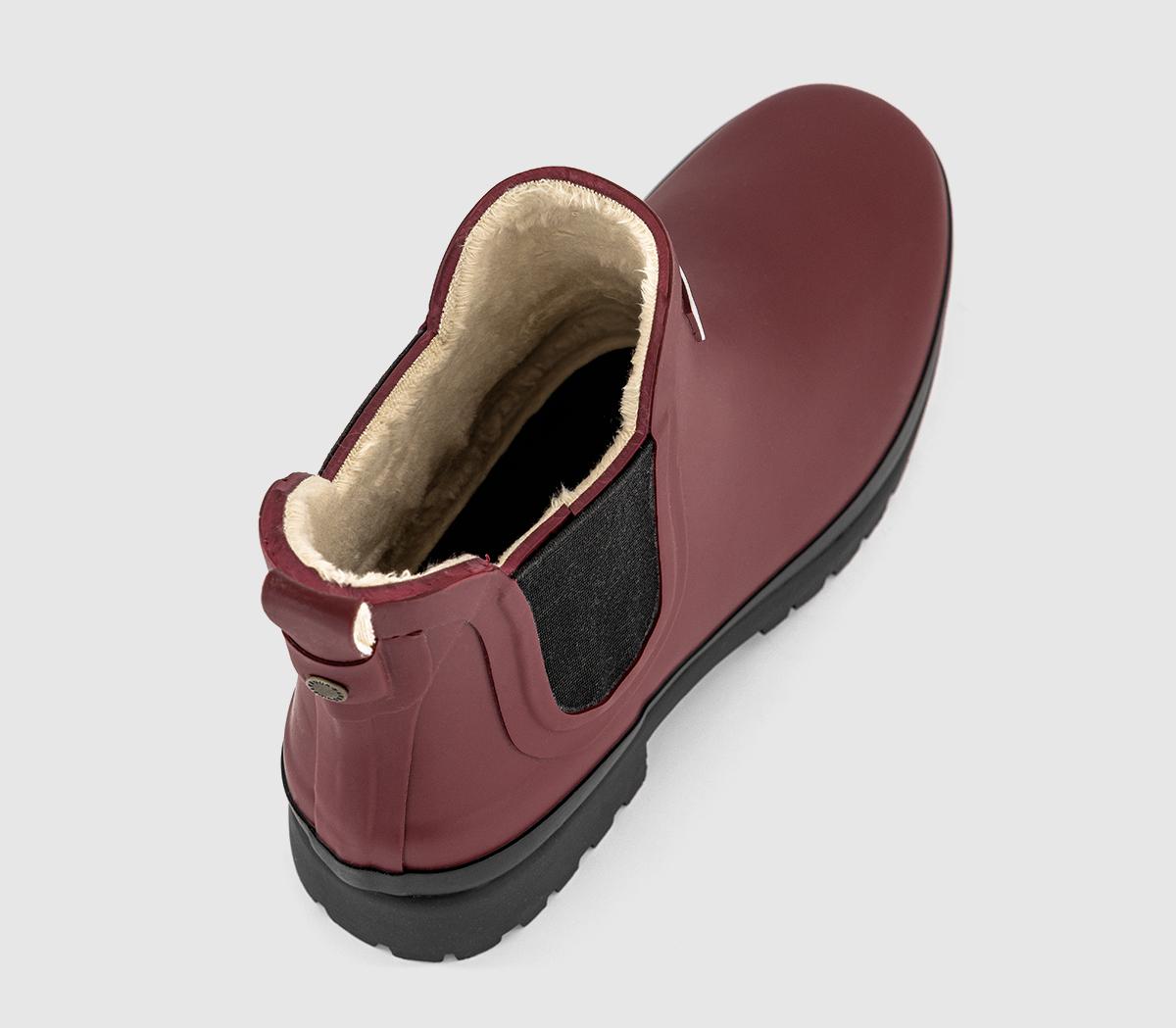 BarbourAubrey Fur Lined Welly BootsBurgundy