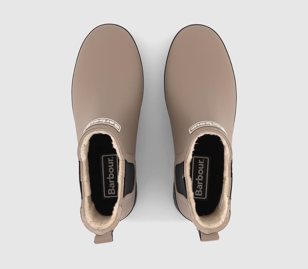 BarbourAubrey Fur Lined Welly Boots Putty