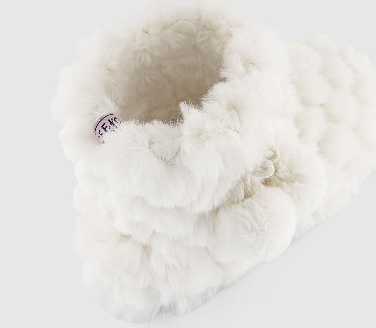 OFFICE LoungeRiley Pom Pom Slipper BootsCream