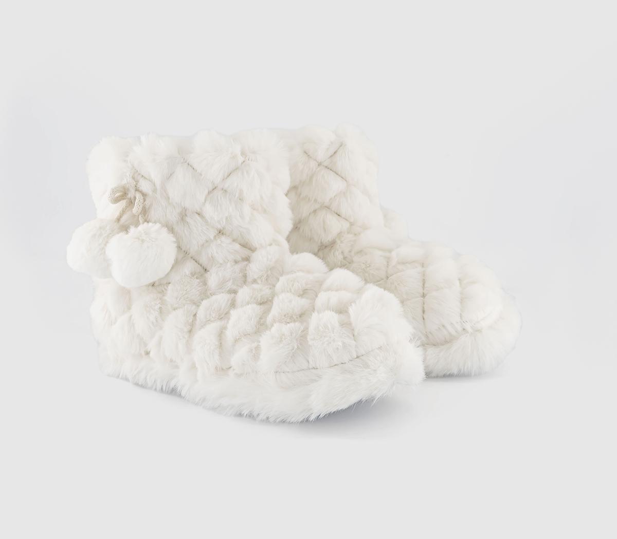 OFFICE LoungeRiley Pom Pom Slipper BootsCream