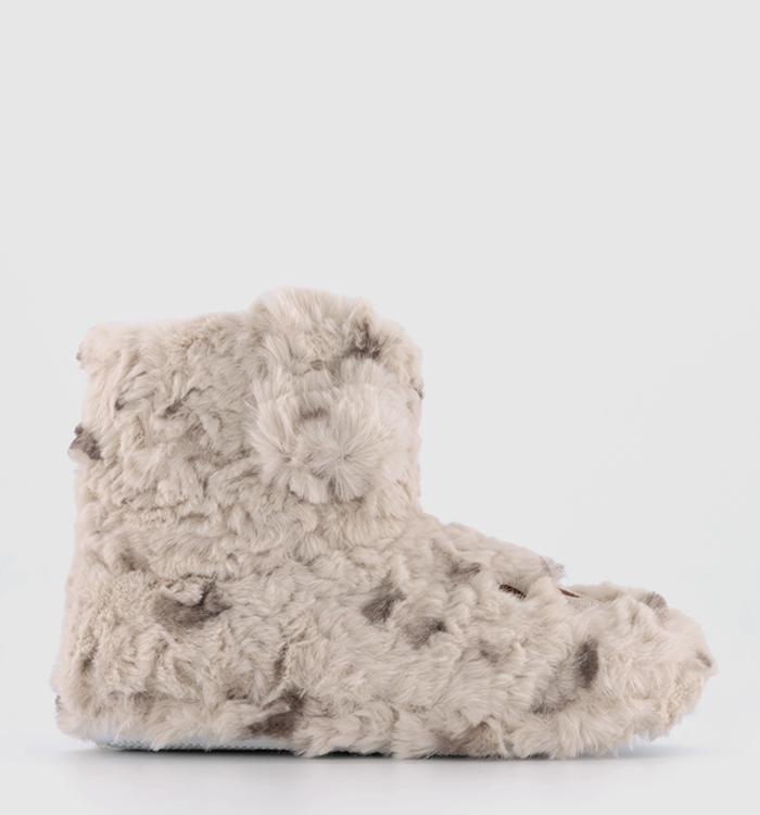OFFICE Lounge Rudy Dog Slipper Boots Beige Mix