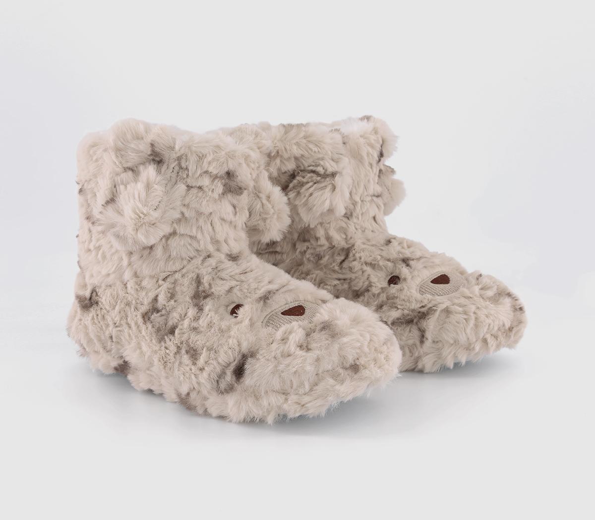 OFFICE LoungeRudy Dog Slipper BootsBeige Mix