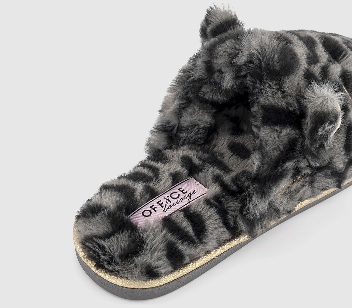 OFFICE LoungeRaven Leopard Print SlippersLeopard