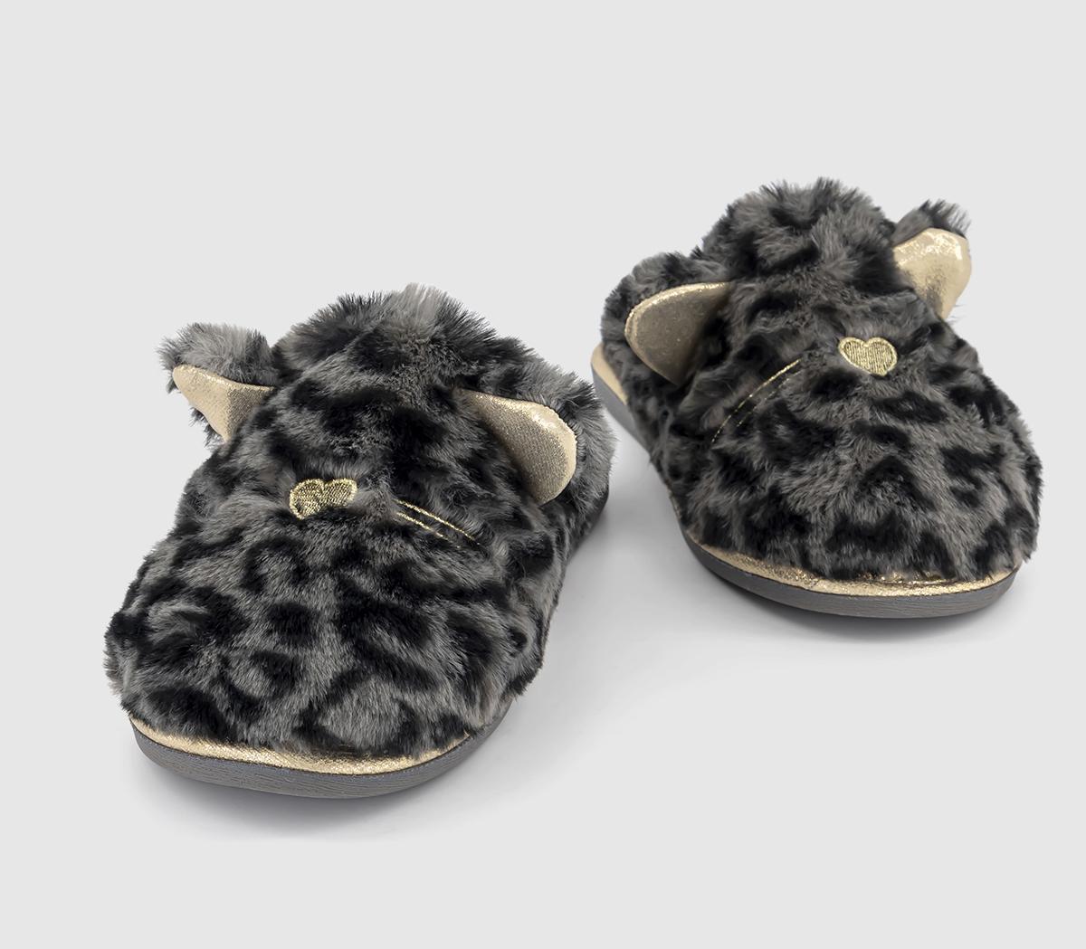 OFFICE LoungeRaven Leopard Print SlippersLeopard