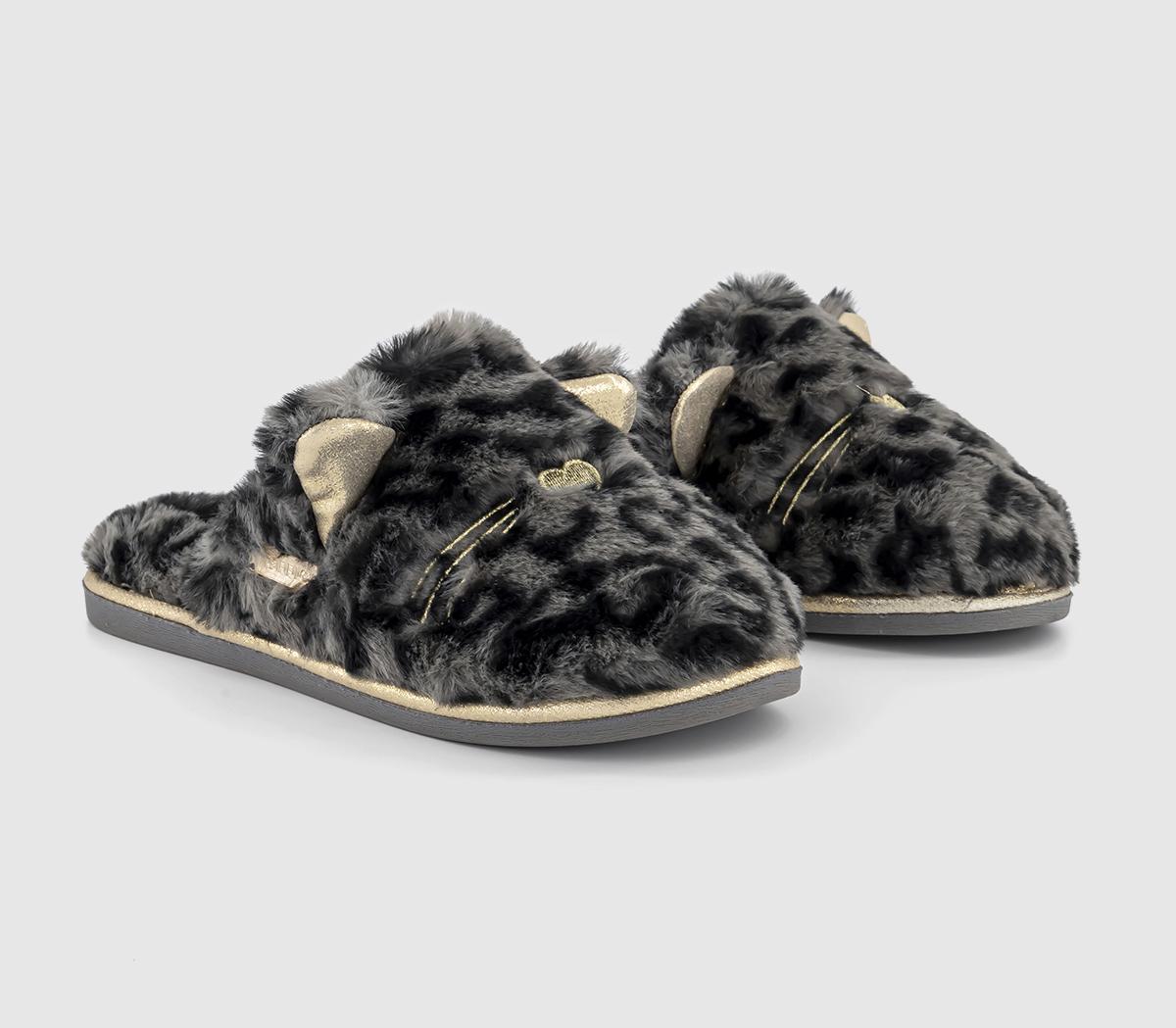 OFFICE LoungeRaven Leopard Print SlippersLeopard