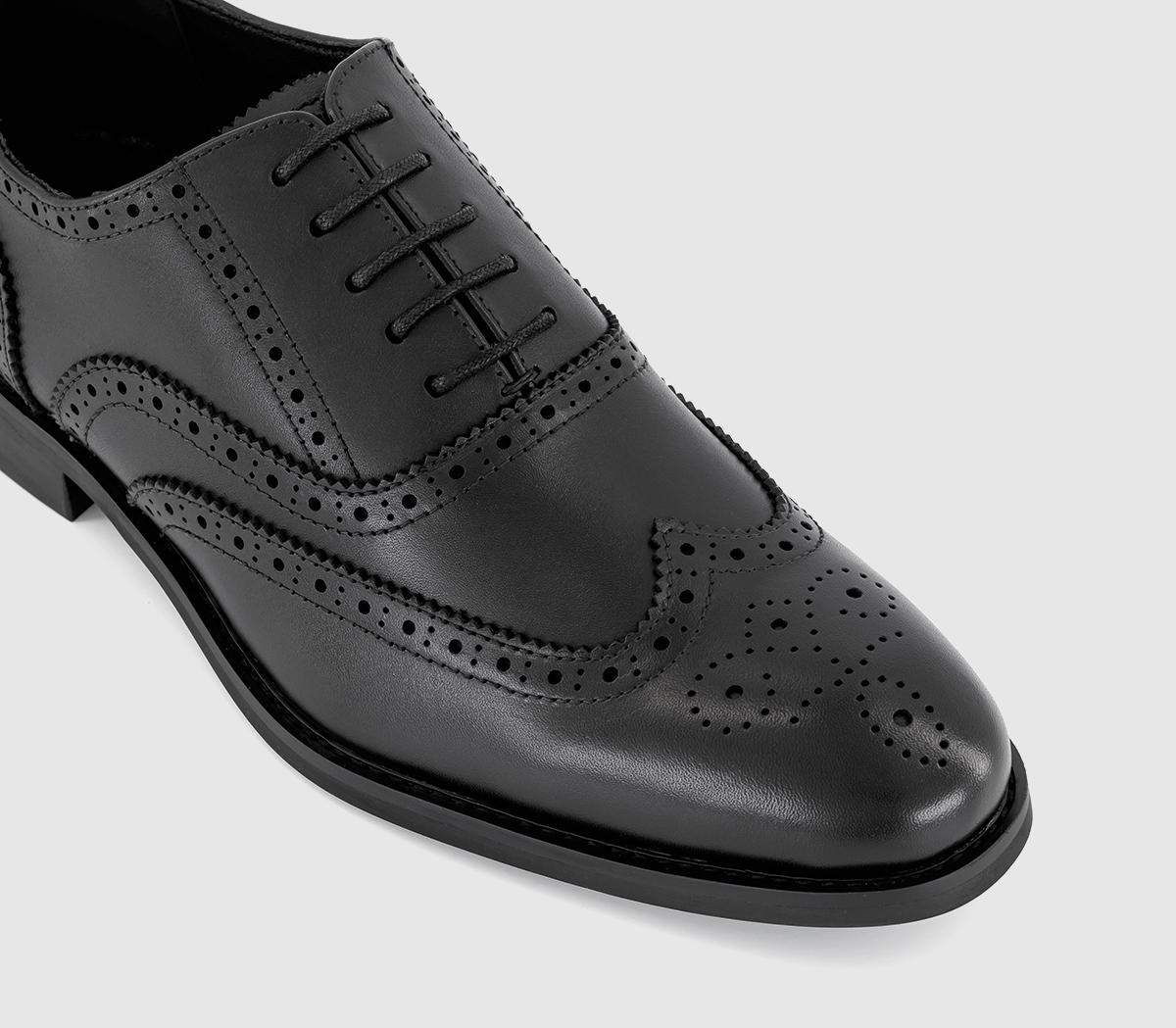 OFFICEMilton Oxford Brogue Shoes OFFICEMilton Oxford Brogue ShoesBlack Leather