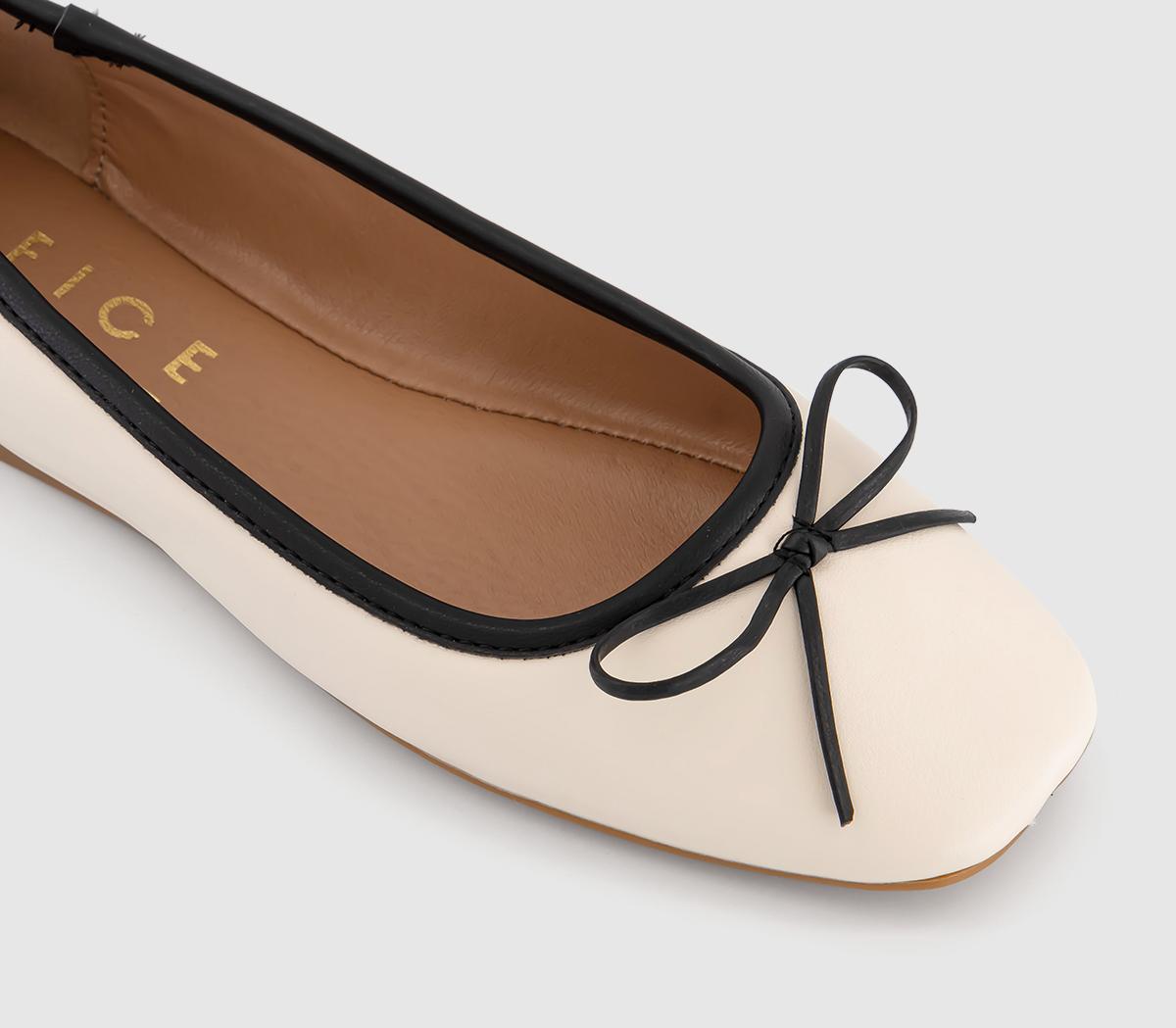 OFFICEFive Star Square Toe BallerinaCream Mix