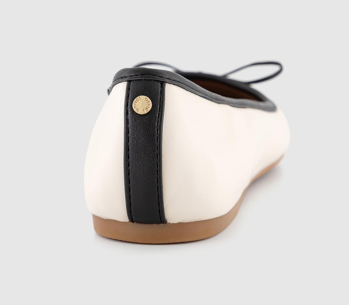 OFFICEFive Star Square Toe BallerinaCream Mix