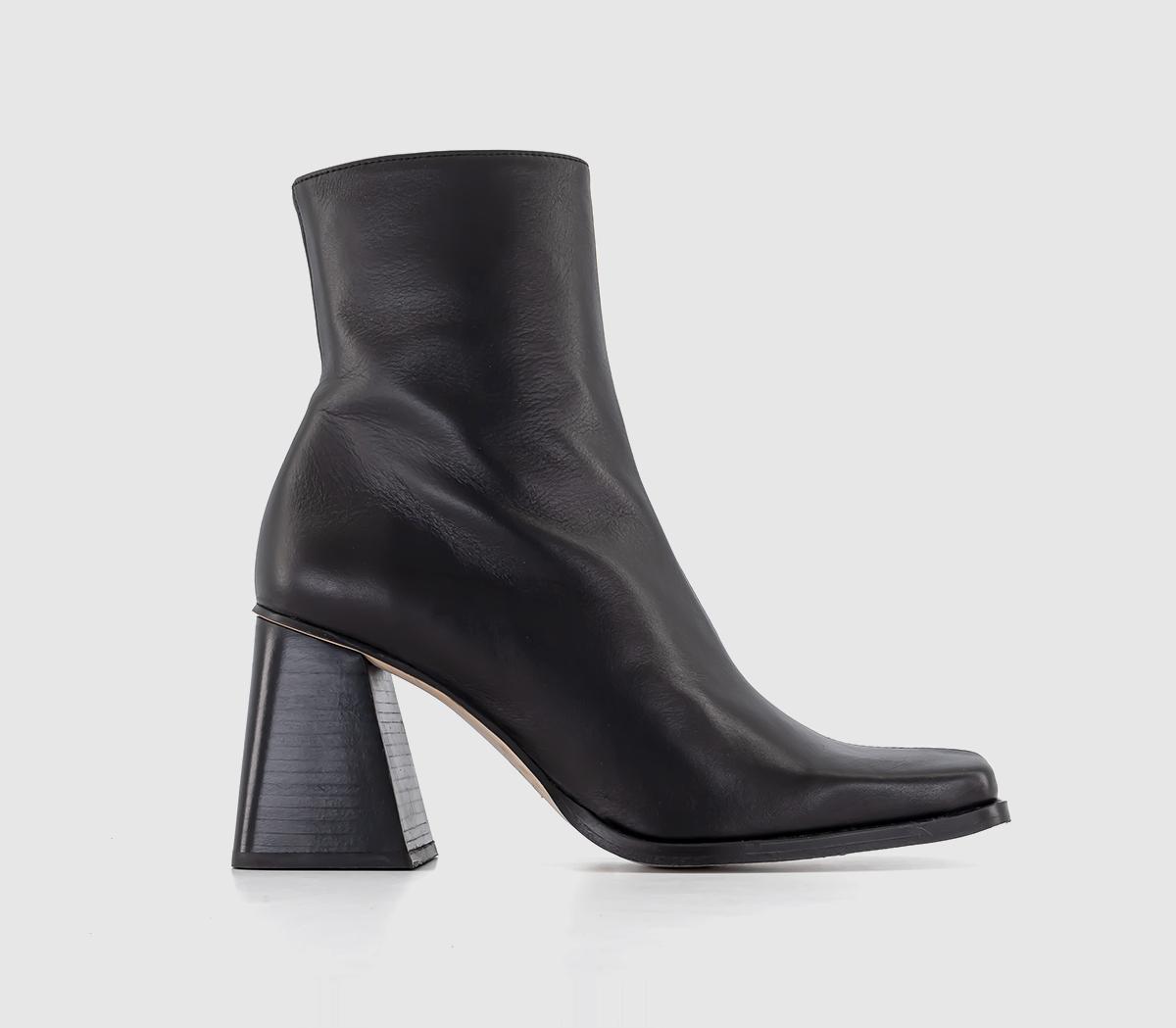 South Heeled Ankle Boots Black
