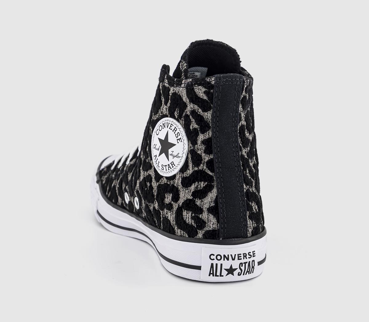 ConverseAll Star Leopard Love TrainersLight Fawn Black White