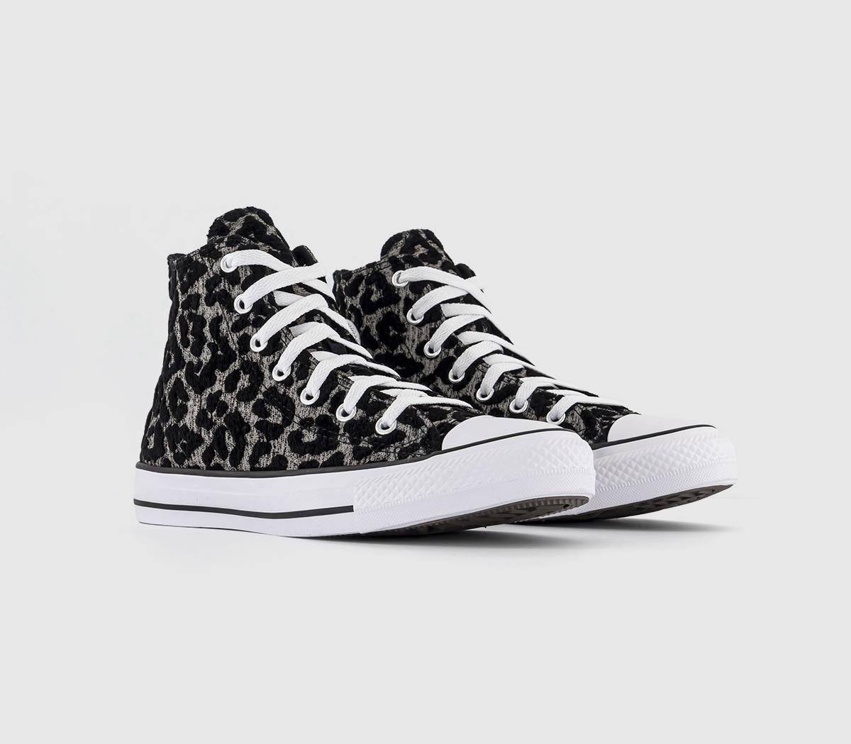 ConverseAll Star Leopard Love TrainersLight Fawn Black White