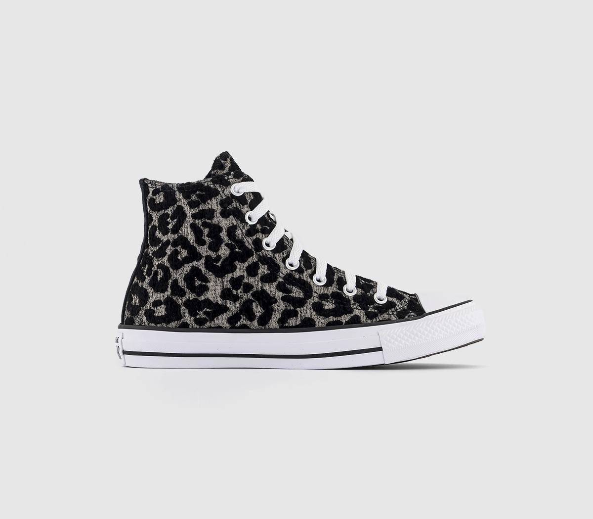 ConverseAll Star Leopard Love TrainersLight Fawn Black White