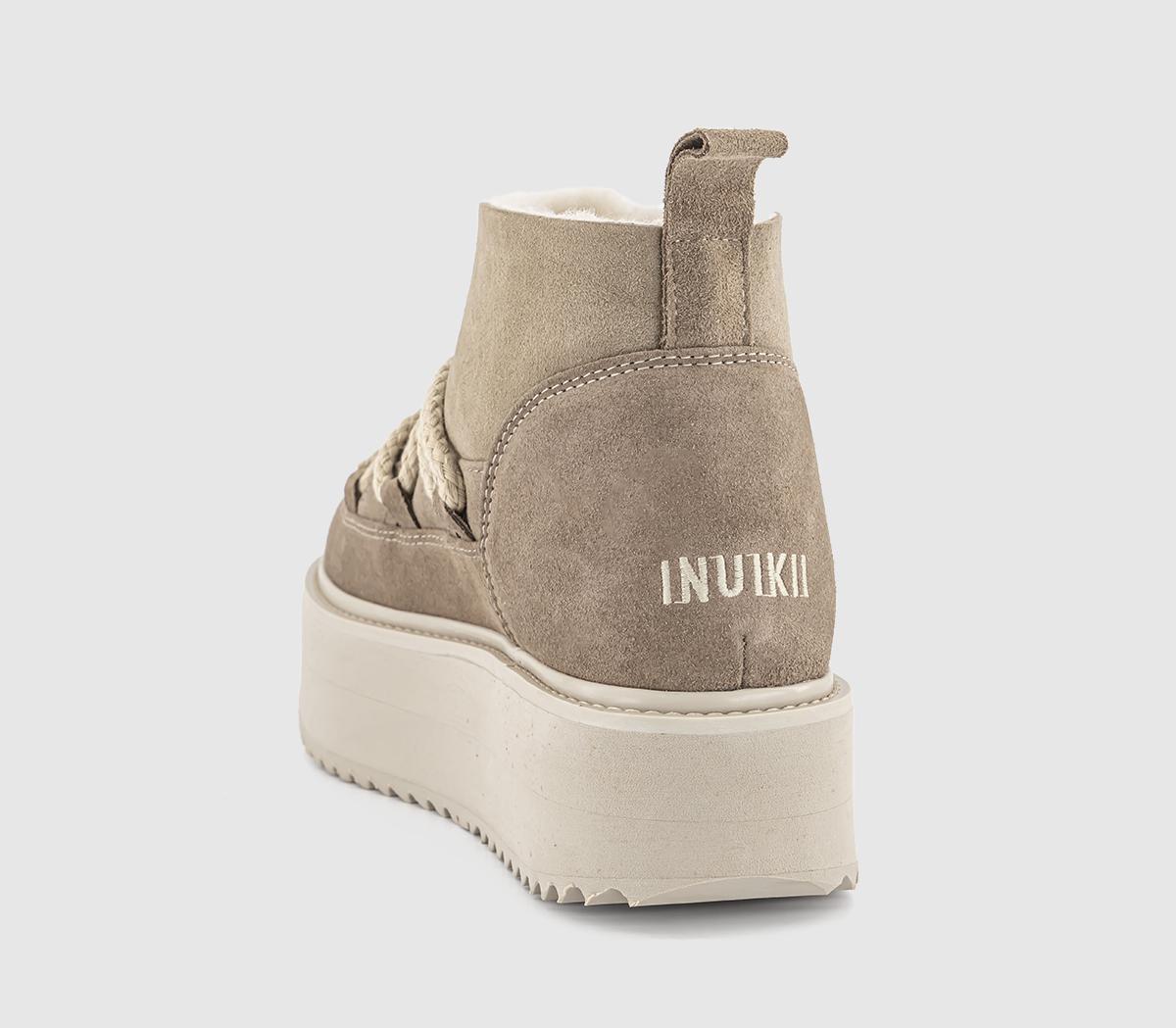 INUIKIIInuikii Classic Low Platform BootsBeige