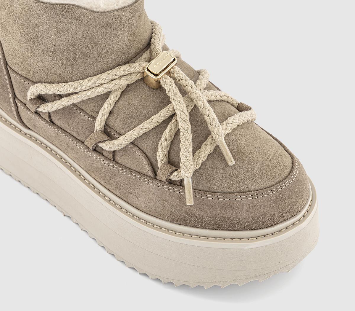 INUIKIIInuikii Classic Low Platform BootsBeige