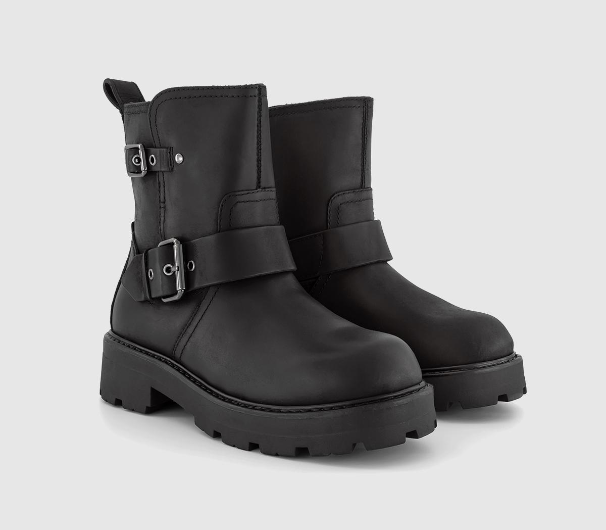 Vagabond ShoemakersCosmo 2.0 Warm Lined Biker BootsOff Black