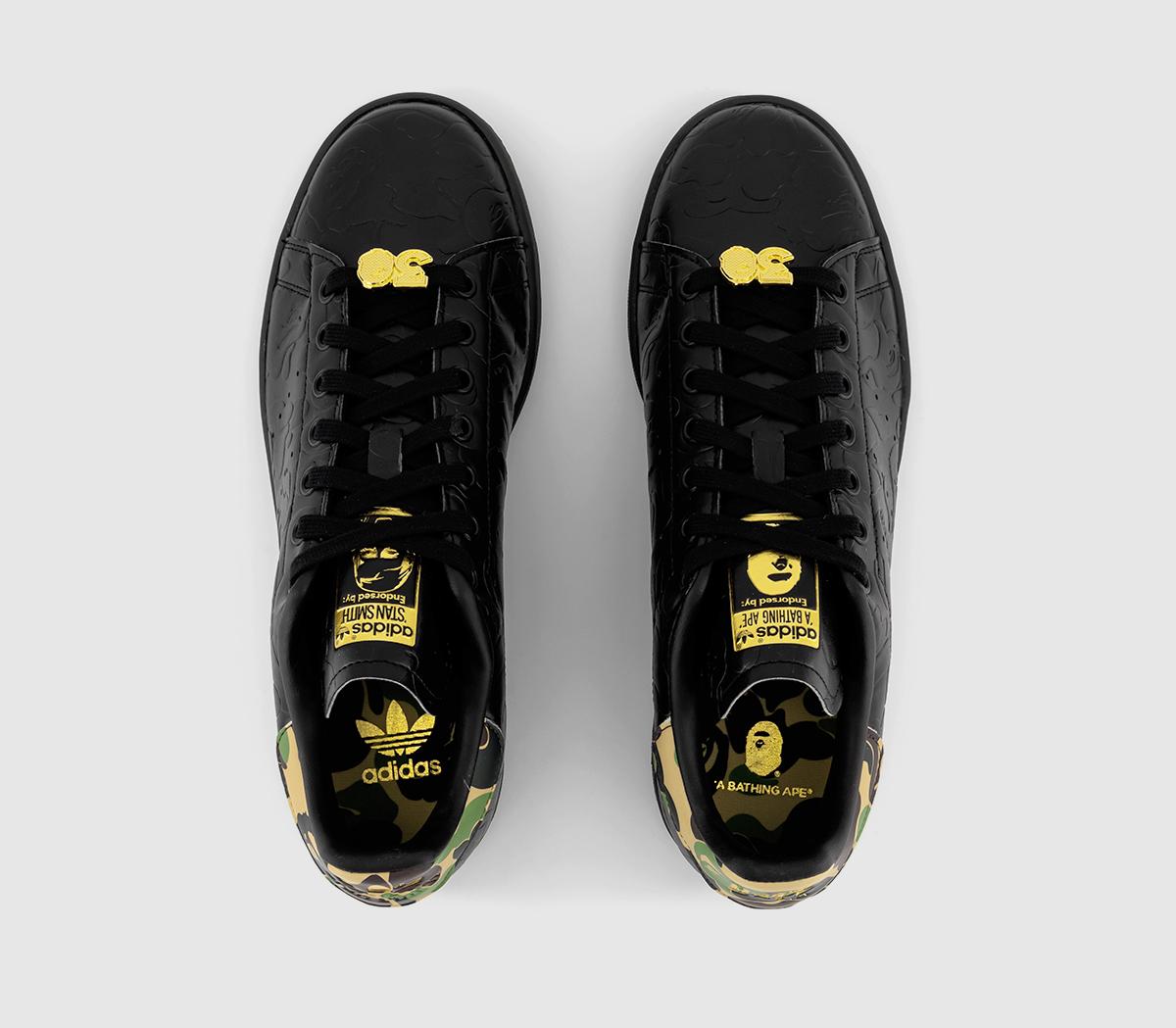 adidas Stan Smith Bape Trainers Black - Men's Trainers