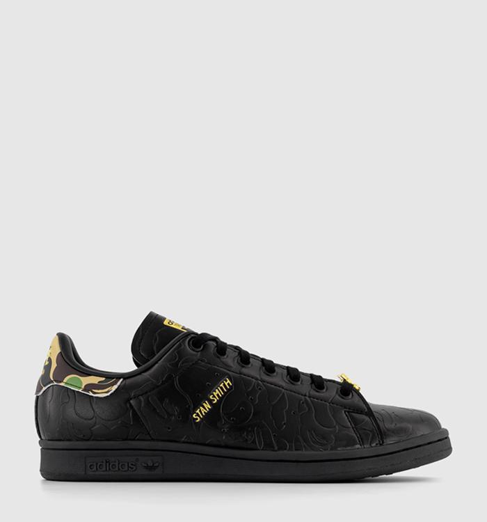 Originals stan smith hotsell junior trainers  black