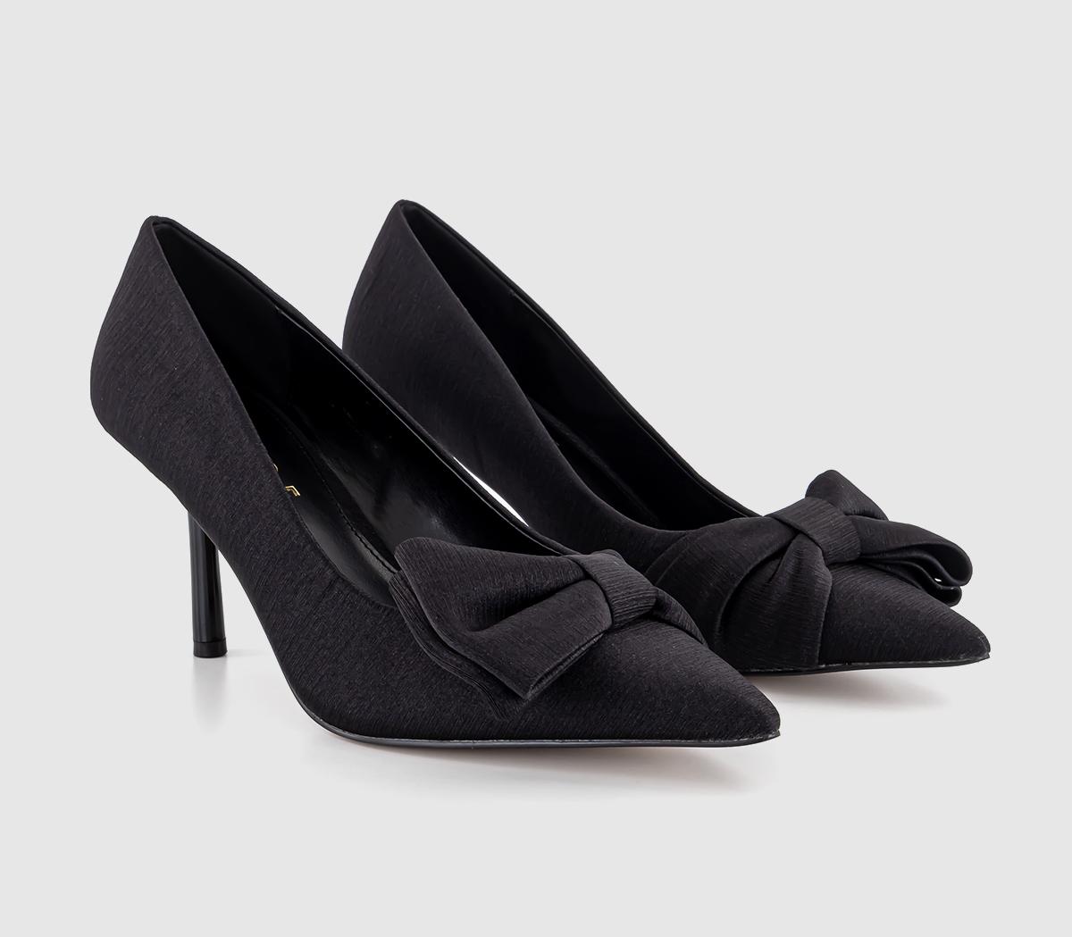 OFFICE Womens Mariana Bow Detail Court Shoes Black, 3