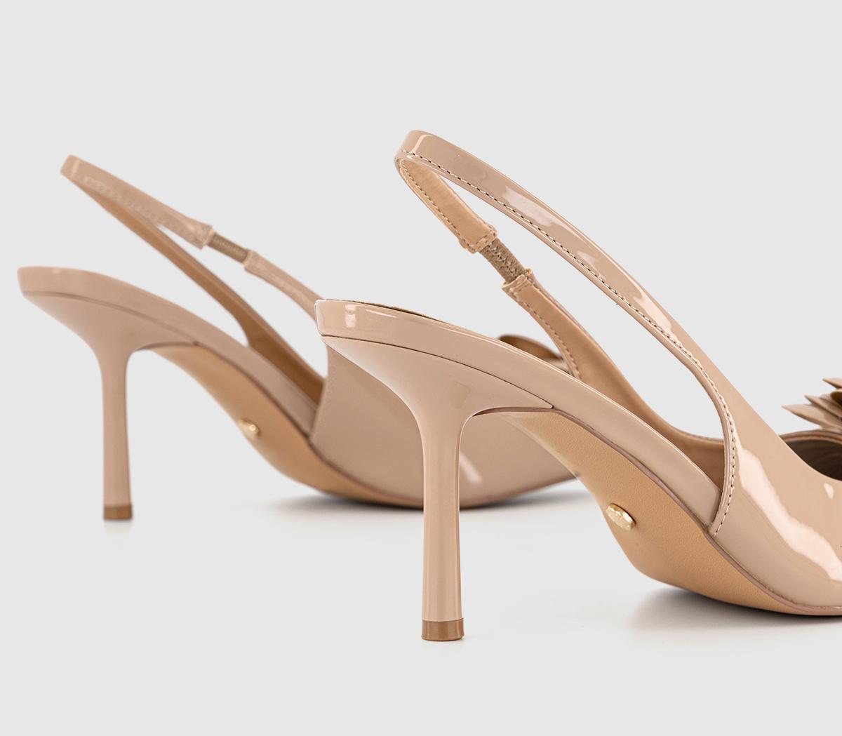 OFFICEMay Flower Detail Slingback HeelsBeige