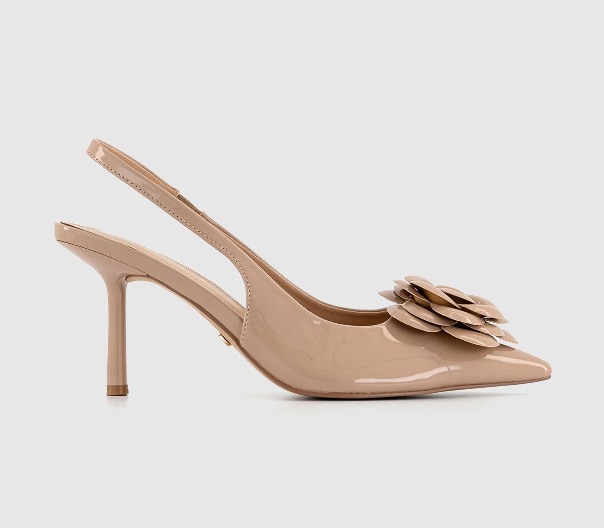 Beige slingbacks best sale