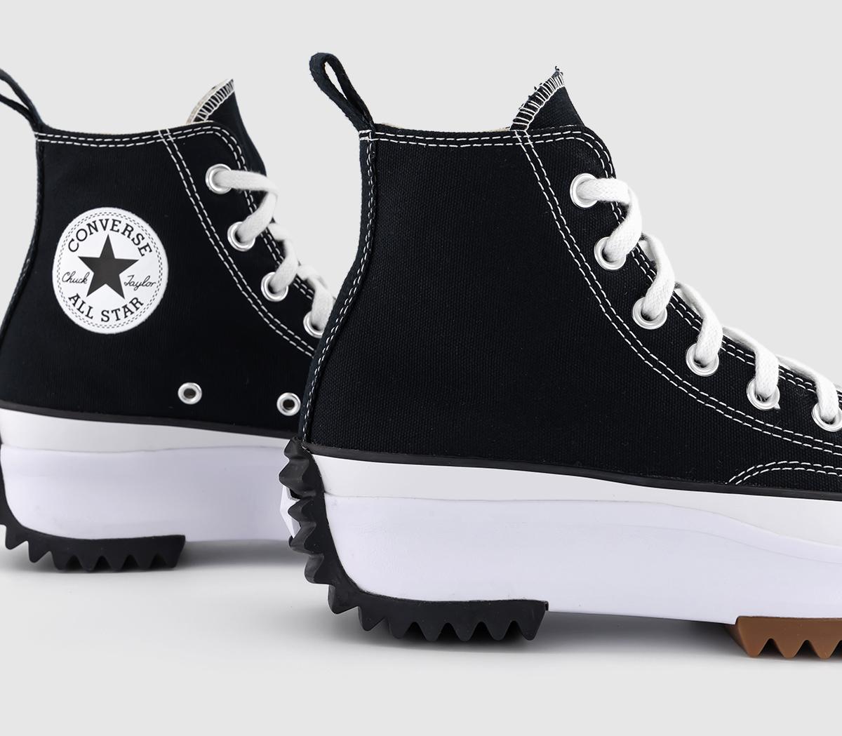 Converse Runstar Hike Black Trainers Black White Women's Trainers