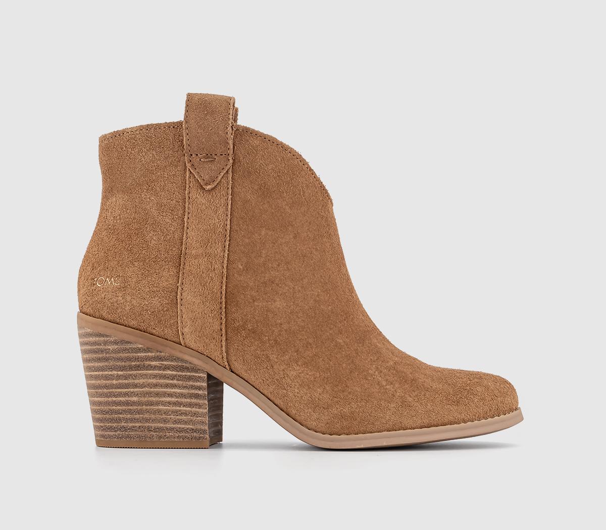Constance Western Boots Tan Suede