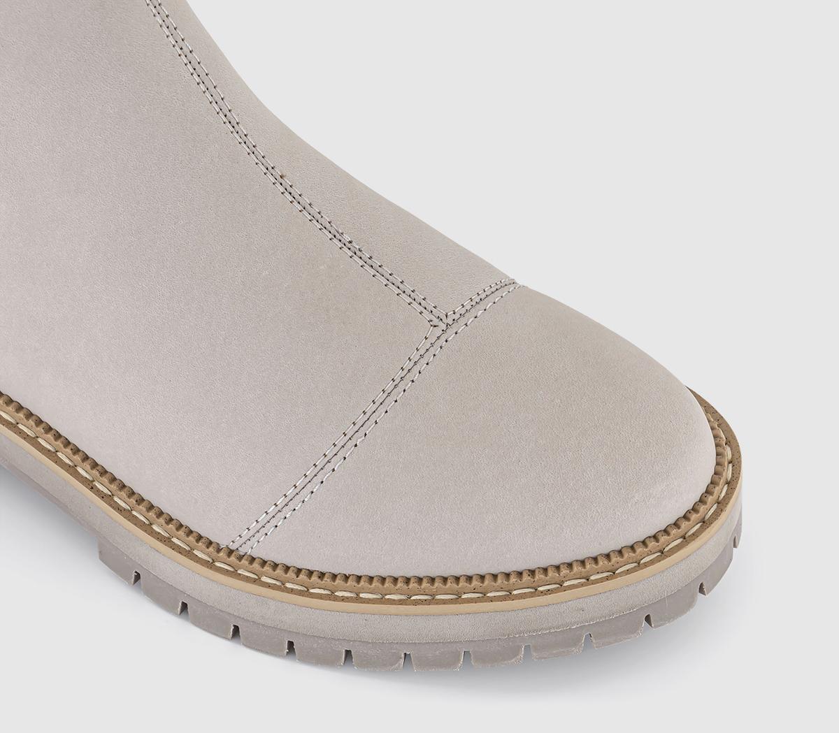 TOMSDakota Fur lined Cheslea BootsPebble Grey Leather