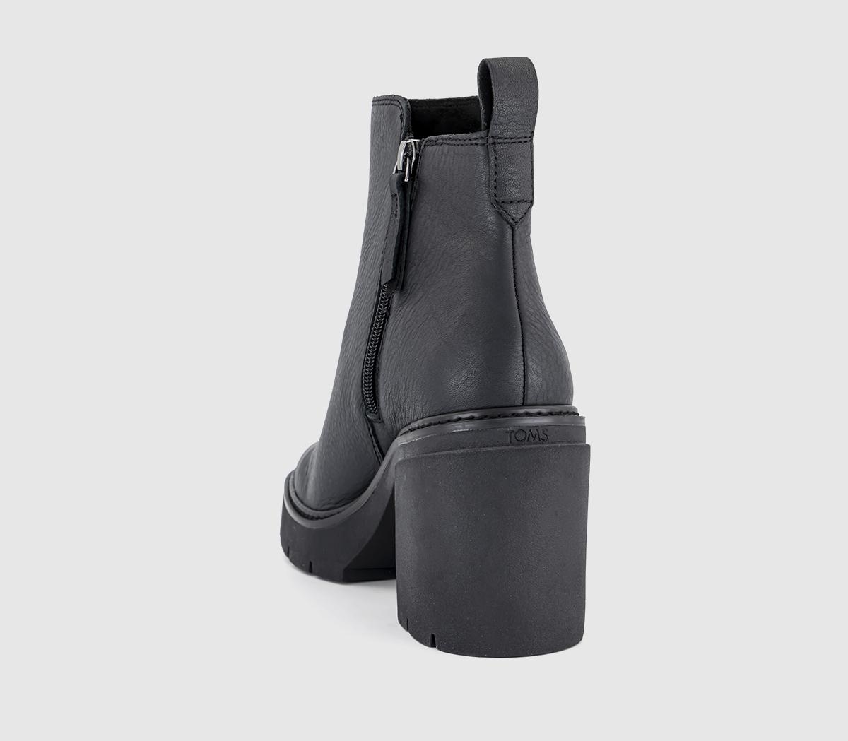TOMS Rya Boots TOMS Rya Boots Black Leather