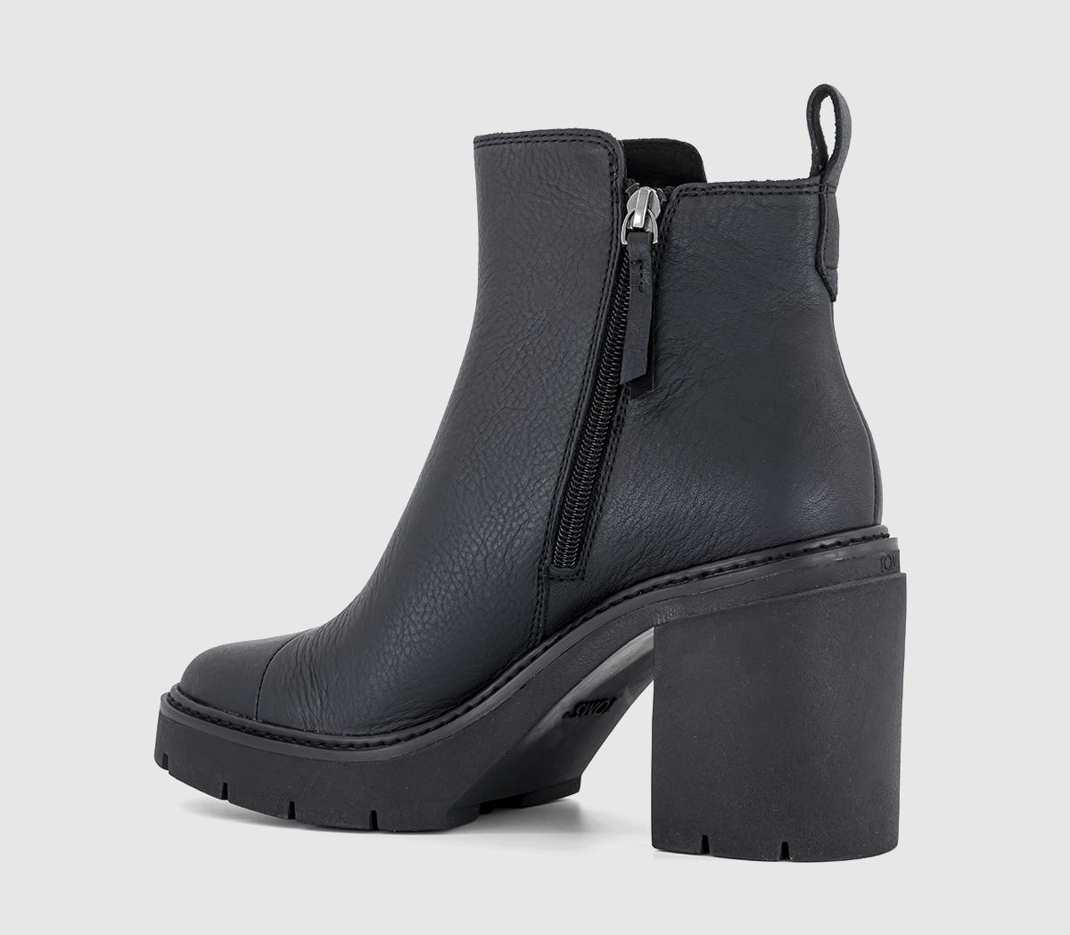 TOMS Rya Boots TOMS Rya Boots Black Leather