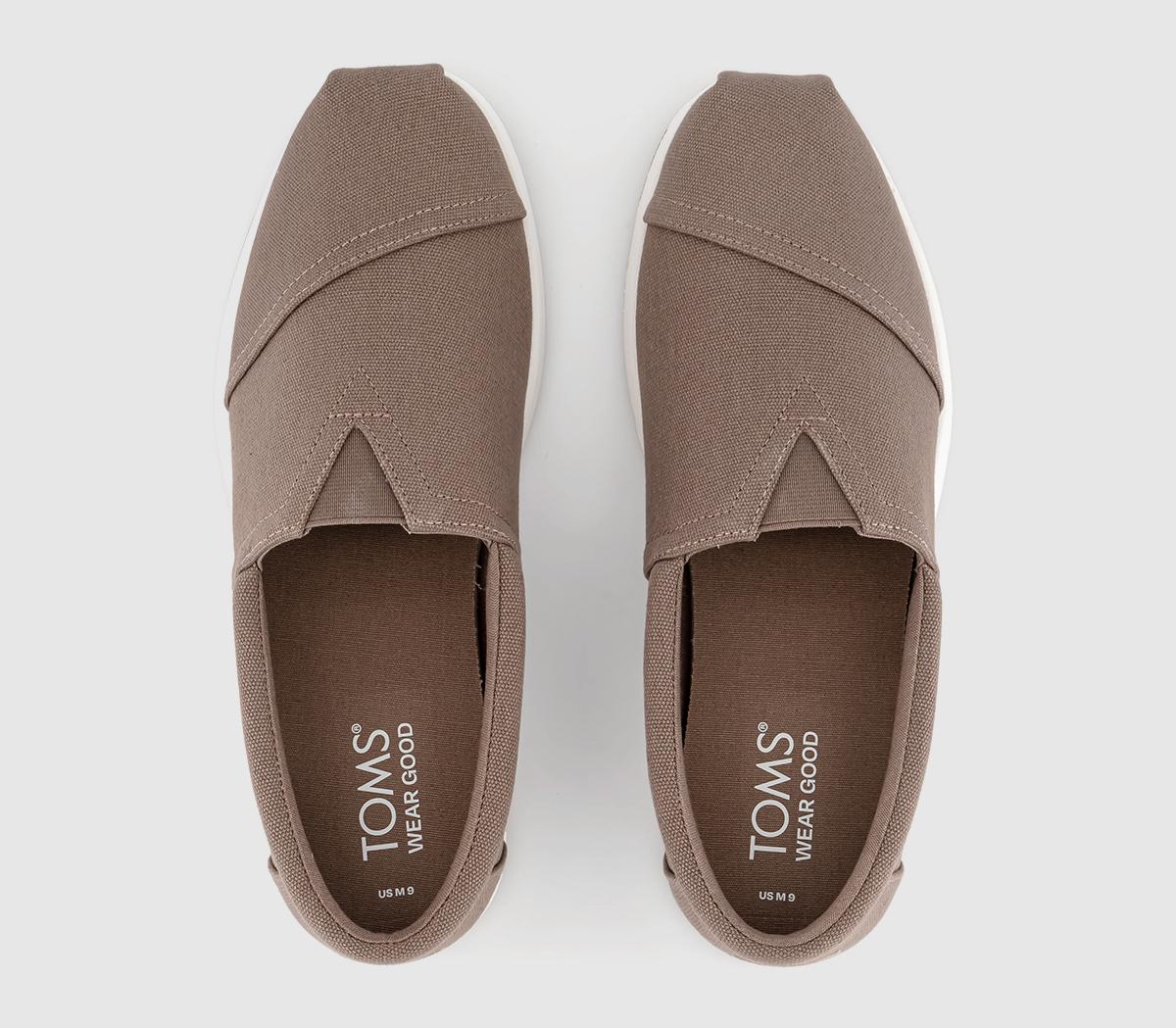 TOMS Alp Fwd Slip Ons Taupe - Men's Casual Shoes