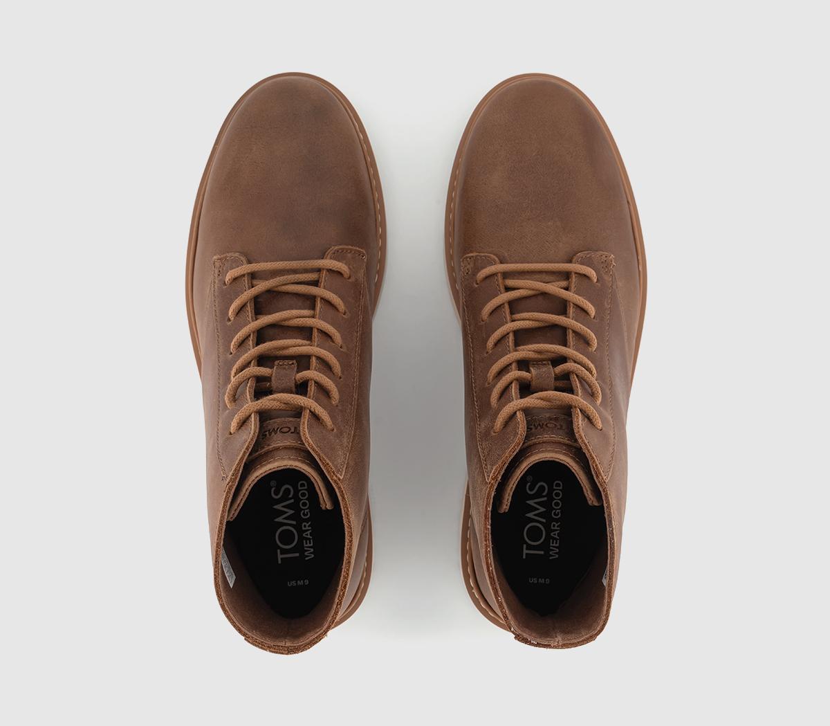 TOMS Navi Trvl Lite Ranger Boots TOMS Navi Trvl Lite Ranger Boots Tan Leather